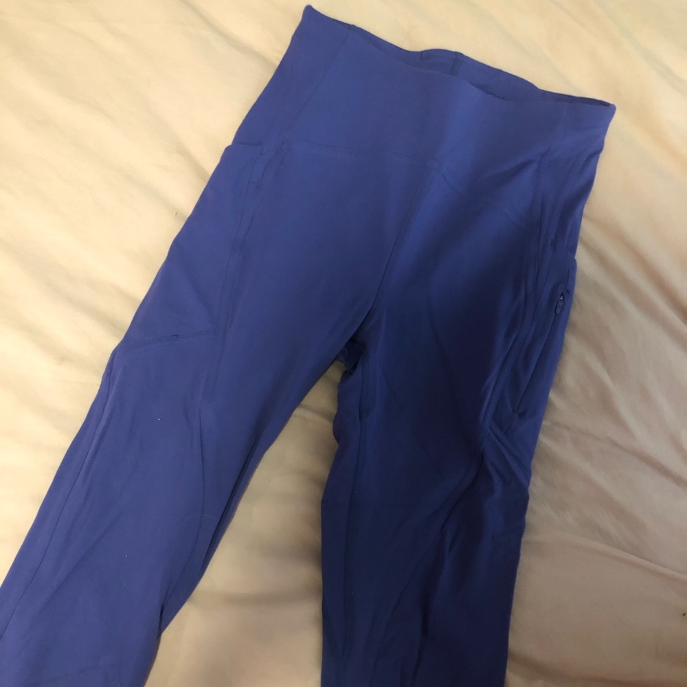 Purplish blue lululemon leggings